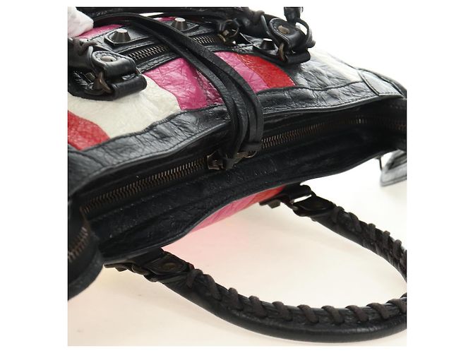 BALENCIAGA Borsa Classic City in pelle 2way Nera 431621 Auth 185339M - vista 6