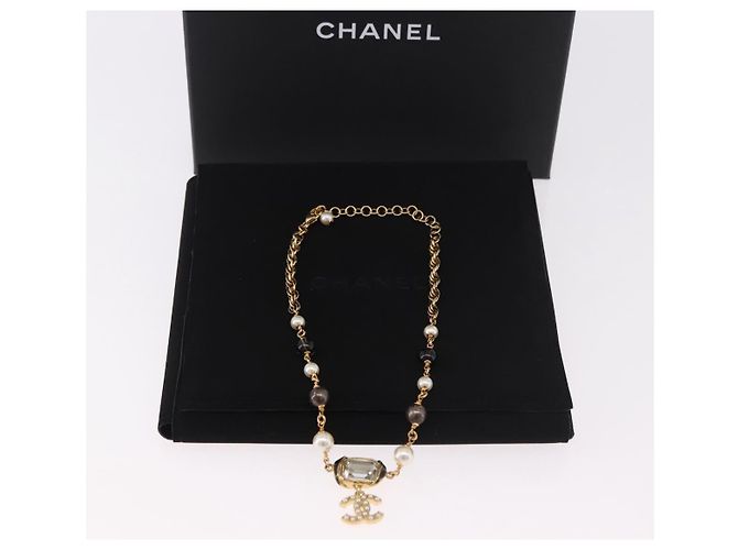 CHANEL Halskette Metall Gold CC Auth 185852M Golden - Ansicht 15