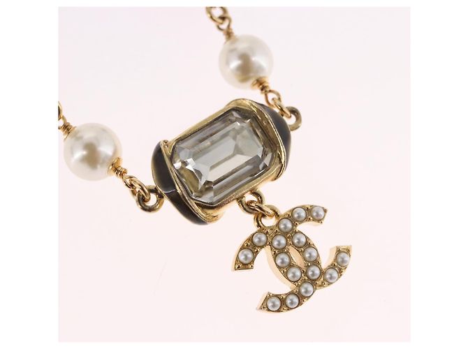 CHANEL Halskette Metall Gold CC Auth 185852M Golden - Ansicht 3
