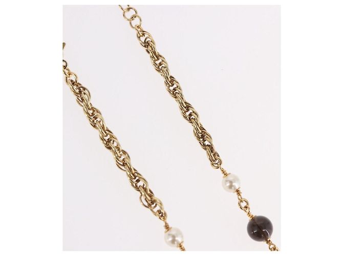 CHANEL Halskette Metall Gold CC Auth 185852M Golden - Ansicht 6