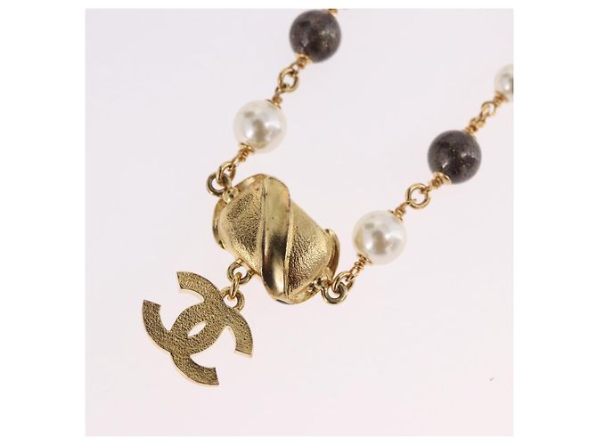 CHANEL Halskette Metall Gold CC Auth 185852M Golden - Ansicht 9