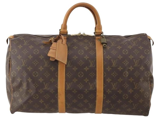LOUIS VUITTON Borsa Boston Monogram Keepall 50 M41426 LV Auth 183099A Monogramma - vista 13