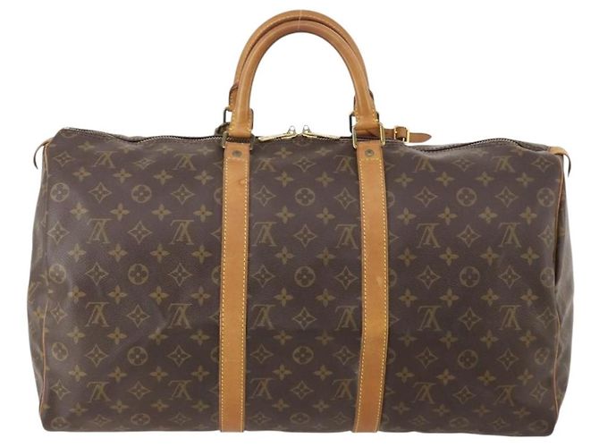 LOUIS VUITTON Borsa Boston Monogram Keepall 50 M41426 LV Auth 183099A Monogramma - vista 2
