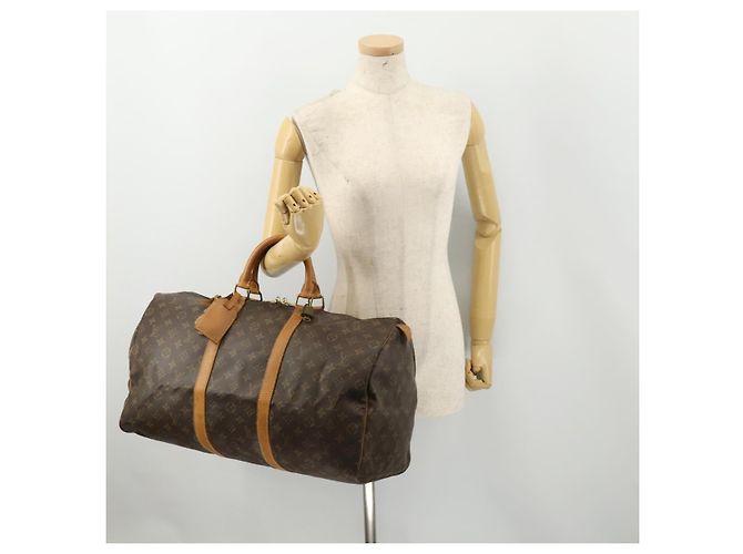 LOUIS VUITTON Borsa Boston Monogram Keepall 50 M41426 LV Auth 183099A Monogramma - vista 23