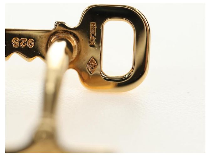 LOUIS VUITTON Damier Ebene Gemelli Gold Tone LV Auth 184847V - vista 18