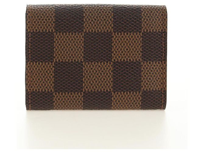 LOUIS VUITTON Damier Ebene Gemelli Gold Tone LV Auth 184847V - vista 20
