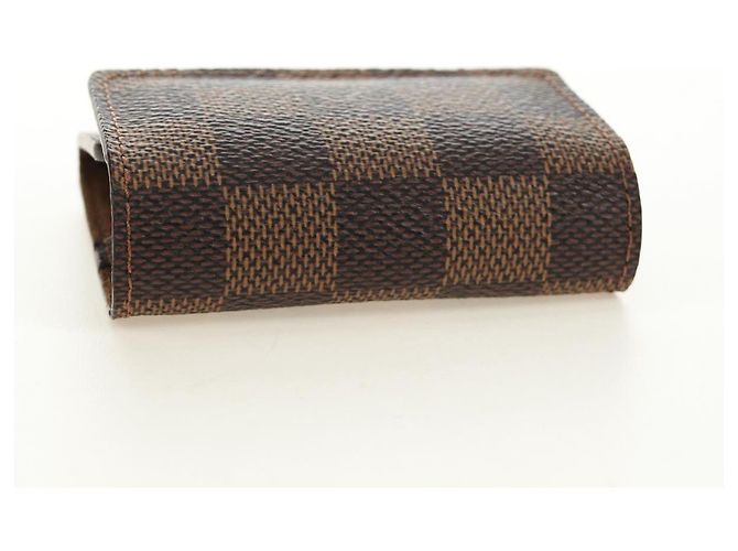 LOUIS VUITTON Damier Ebene Gemelli Gold Tone LV Auth 184847V - vista 23