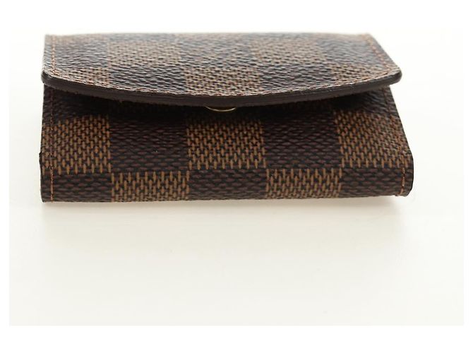 LOUIS VUITTON Damier Ebene Gemelli Gold Tone LV Auth 184847V - vista 24