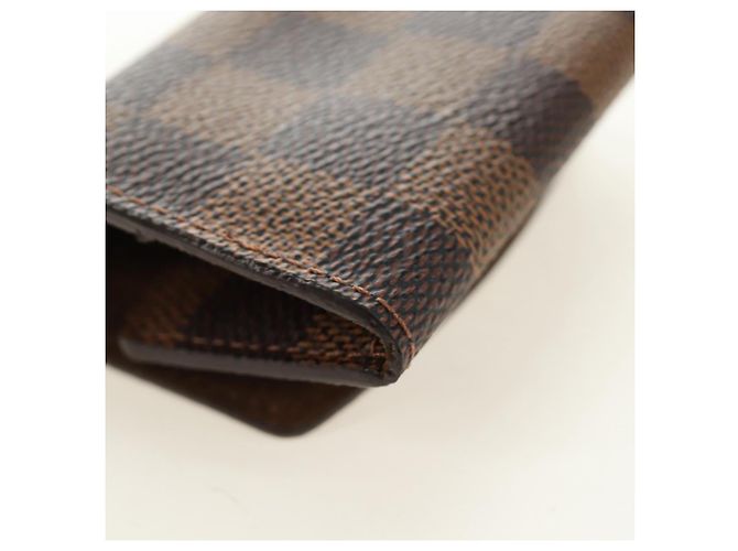 LOUIS VUITTON Damier Ebene Gemelli Gold Tone LV Auth 184847V - vista 27