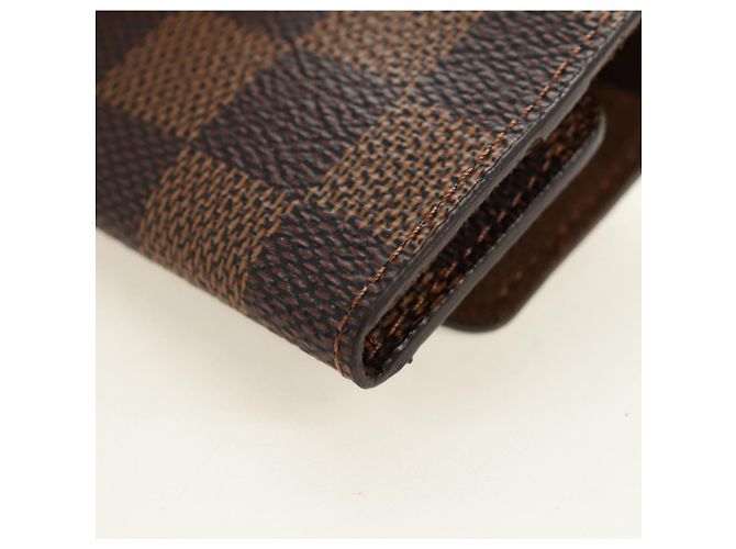 LOUIS VUITTON Damier Ebene Gemelli Gold Tone LV Auth 184847V - vista 28