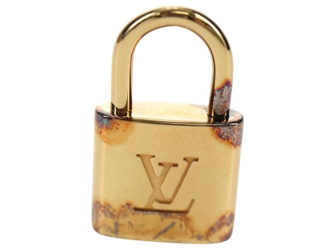 LOUIS VUITTON Damier Ebene Gemelli Gold Tone LV Auth 184847V - vista 3