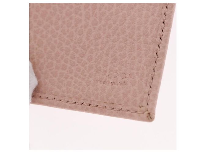 Portafoglio GUCCI GG Marmont in Pelle Rosa Oro 524672 Auth 186349M - vista 18