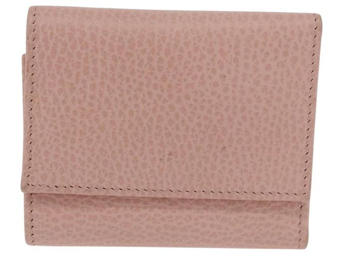 Portafoglio GUCCI GG Marmont in Pelle Rosa Oro 524672 Auth 186349M - vista 2