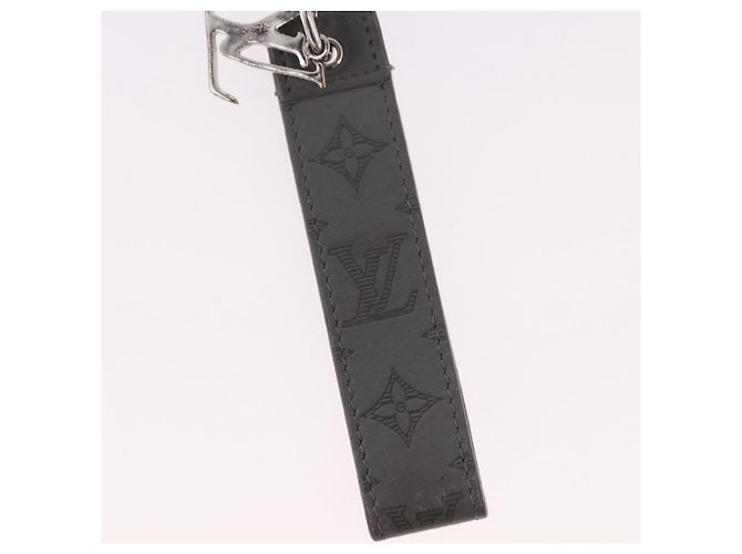 Charm per borsa LOUIS VUITTON in pelle grigio argento M00893 LV Auth 186716 Marrone - vista 3