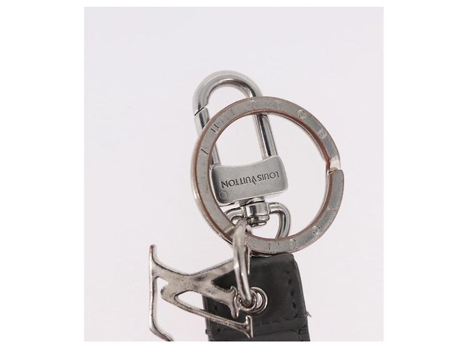 Charm per borsa LOUIS VUITTON in pelle grigio argento M00893 LV Auth 186716 Marrone - vista 5