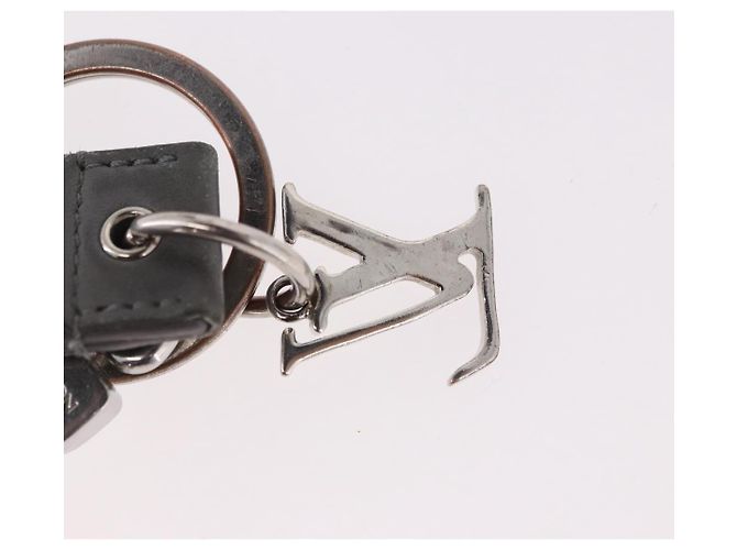 Charm per borsa LOUIS VUITTON in pelle grigio argento M00893 LV Auth 186716 Marrone - vista 9