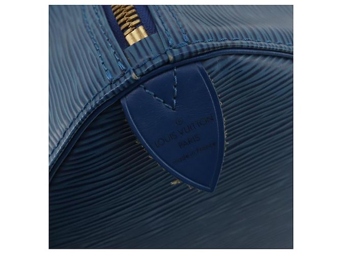 LOUIS VUITTON Epi Keepall 50 Boston Bag Blue M42965 LV Auth 183860A - vista 17