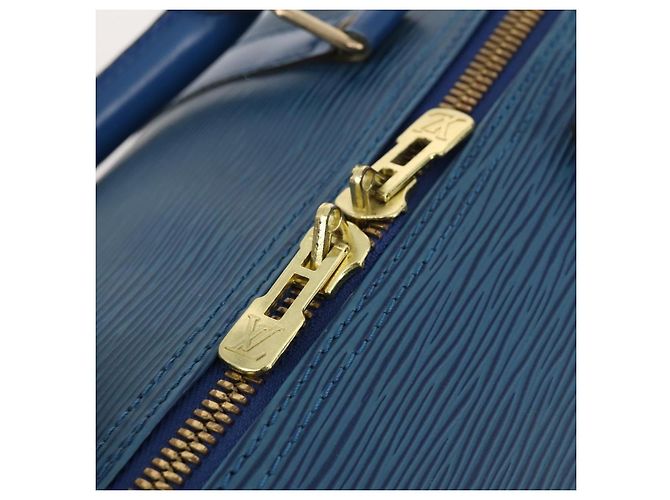 LOUIS VUITTON Epi Keepall 50 Boston Bag Blue M42965 LV Auth 183860A - vista 19
