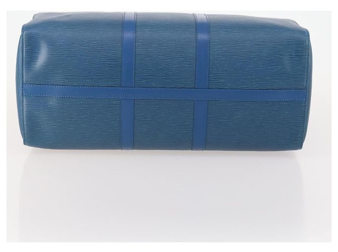 LOUIS VUITTON Epi Keepall 50 Boston Bag Blue M42965 LV Auth 183860A - vista 5