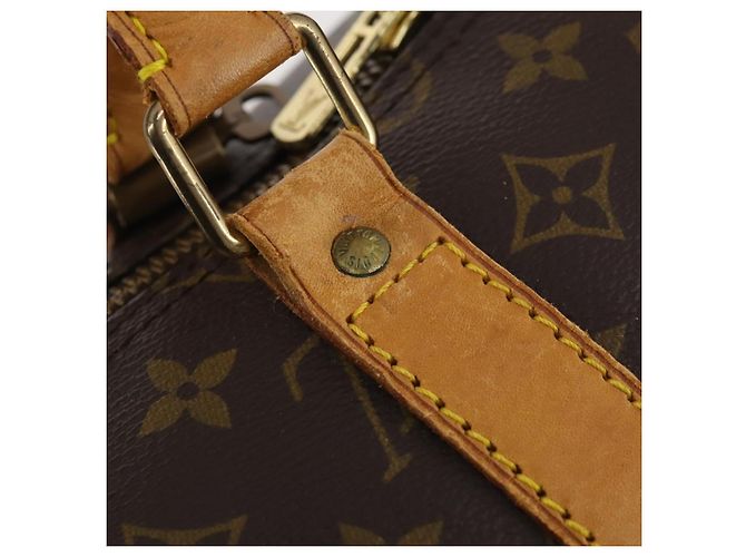 LOUIS VUITTON Monogram Keepall Bandouliere 55 Borsa Boston M41414 LV Auth 184377 Monogramma - vista 10