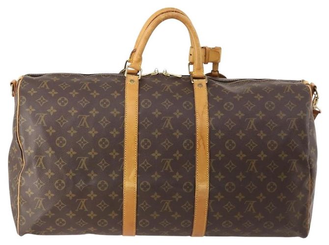 LOUIS VUITTON Monogram Keepall Bandouliere 55 Borsa Boston M41414 LV Auth 184377 Monogramma - vista 2