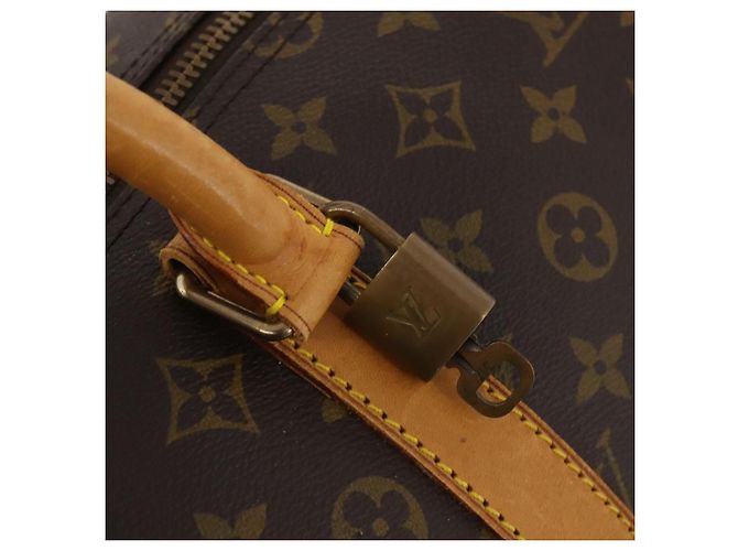 LOUIS VUITTON Monogram Keepall Bandouliere 55 Borsa Boston M41414 LV Auth 184377 Monogramma - vista 21