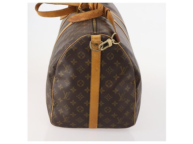 LOUIS VUITTON Monogram Keepall Bandouliere 55 Borsa Boston M41414 LV Auth 184377 Monogramma - vista 3