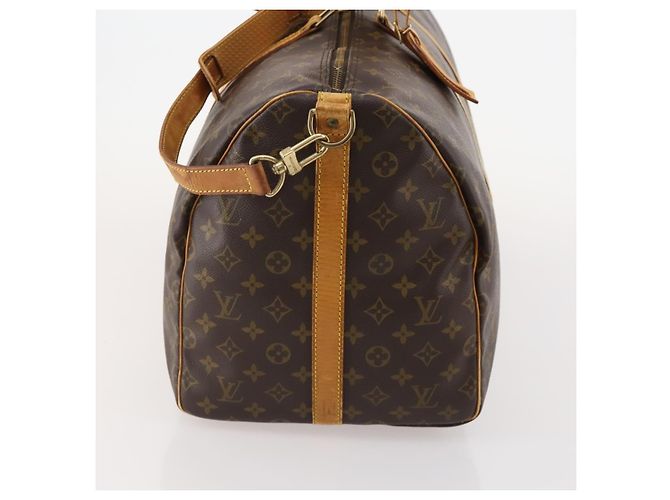 LOUIS VUITTON Monogram Keepall Bandouliere 55 Borsa Boston M41414 LV Auth 184377 Monogramma - vista 4