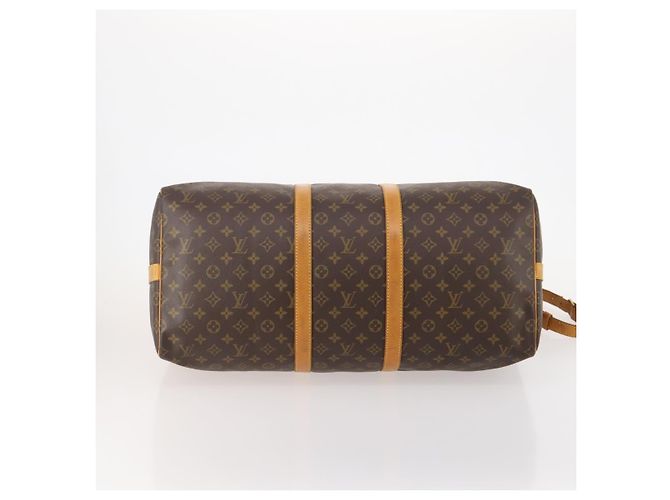 LOUIS VUITTON Monogram Keepall Bandouliere 55 Borsa Boston M41414 LV Auth 184377 Monogramma - vista 5