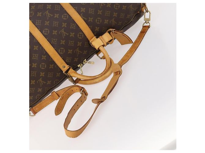 LOUIS VUITTON Monogram Keepall Bandouliere 55 Borsa Boston M41414 LV Auth 184377 Monogramma - vista 7