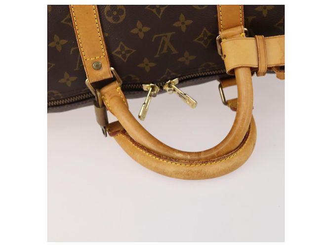 LOUIS VUITTON Monogram Keepall Bandouliere 55 Borsa Boston M41414 LV Auth 184377 Monogramma - vista 8