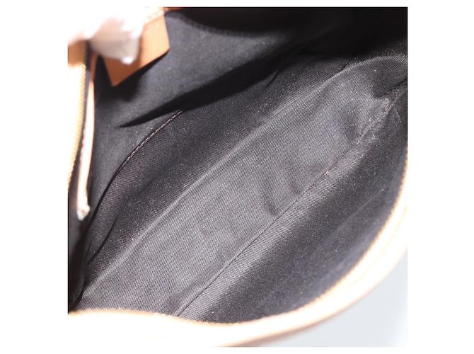 Céline Borsa a Spalla CELINE Macadam Canvas PVC Pelle Marrone Oro Auth 187649V D'oro - vista 10