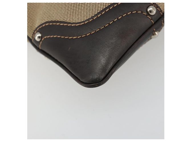 Borsa a tracolla PRADA Tela Beige Argento Auth ka4823 - vista 15