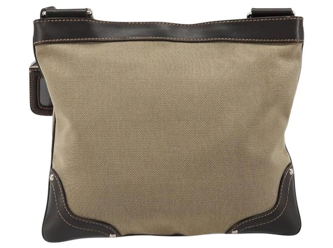 Borsa a tracolla PRADA Tela Beige Argento Auth ka4823 - vista 2