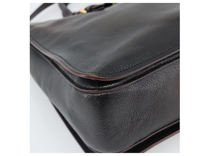 Borsa Miu Miu Madras in Pelle 2way Nera Oro Auth 187556A Nero D'oro - vista 16