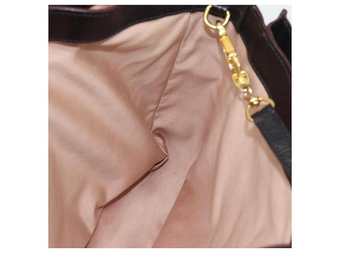 Borsa Miu Miu Madras in Pelle 2way Nera Oro Auth 187556A Nero D'oro - vista 21