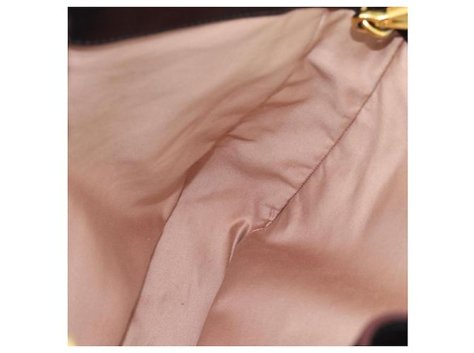 Borsa Miu Miu Madras in Pelle 2way Nera Oro Auth 187556A Nero D'oro - vista 22