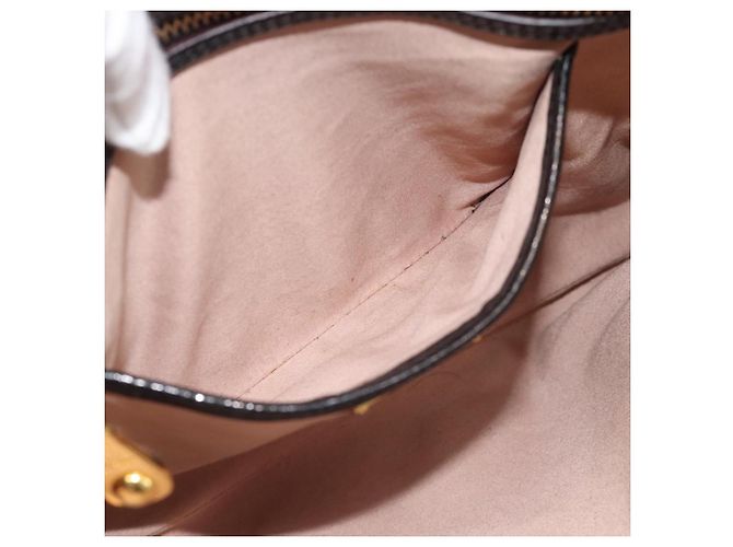Borsa Miu Miu Madras in Pelle 2way Nera Oro Auth 187556A Nero D'oro - vista 23