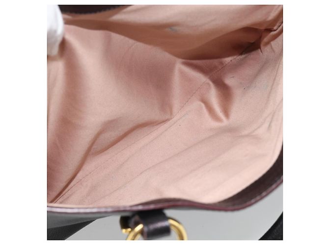 Borsa Miu Miu Madras in Pelle 2way Nera Oro Auth 187556A Nero D'oro - vista 26