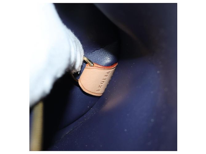 LOUIS VUITTON Monogram Vernis Bedford Hand Bag Indigo M91330 LV Auth am11900V Blu - vista 11
