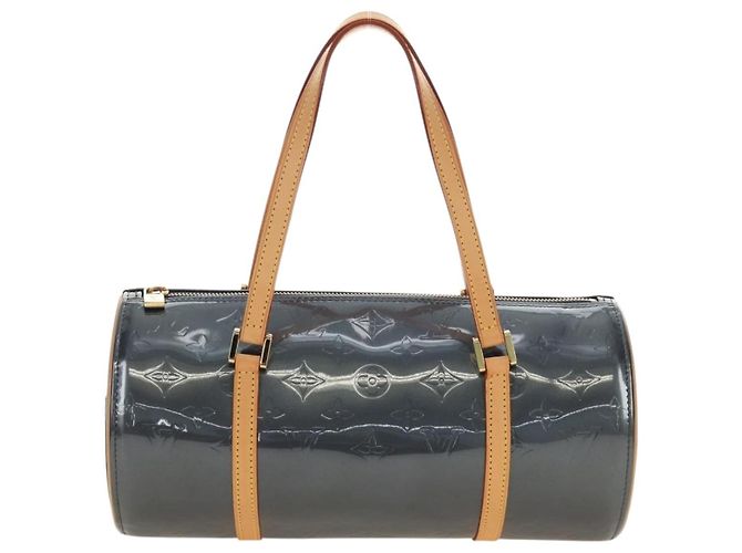 LOUIS VUITTON Monogram Vernis Bedford Hand Bag Indigo M91330 LV Auth am11900V Blu - vista 13