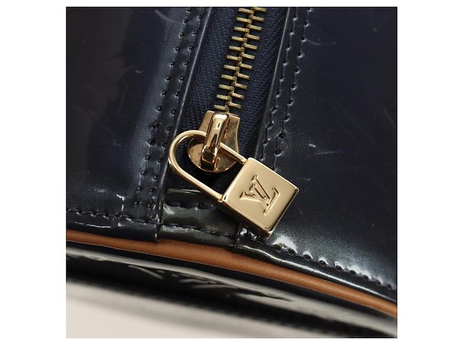 LOUIS VUITTON Monogram Vernis Bedford Hand Bag Indigo M91330 LV Auth am11900V Blu - vista 18