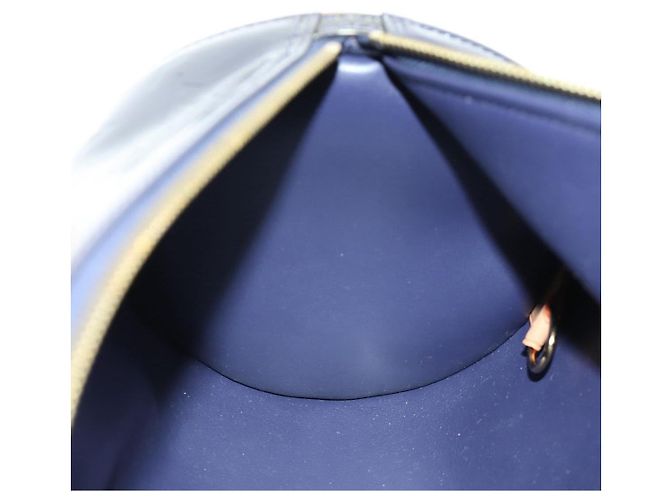 LOUIS VUITTON Monogram Vernis Bedford Hand Bag Indigo M91330 LV Auth am11900V Blu - vista 20