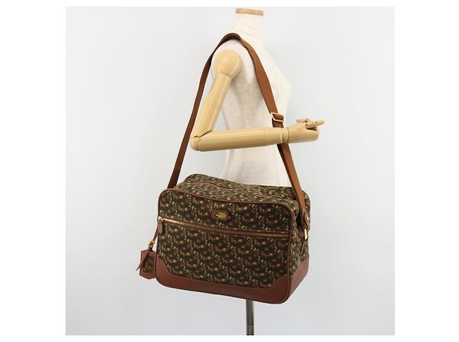 Borsa a tracolla Salvatore Ferragamo in tela verde e oro Auth BA13340A D'oro - vista 24