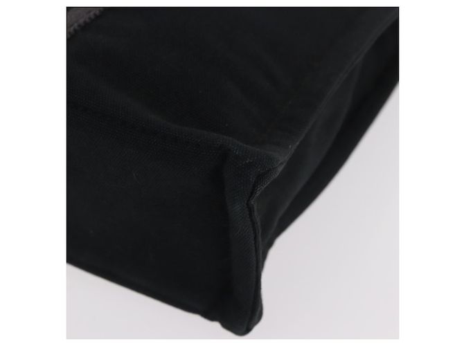 Hermès Borsa HERMES Fourre Tout PM in cotone Nero Argento Auth 187747A - vista 11