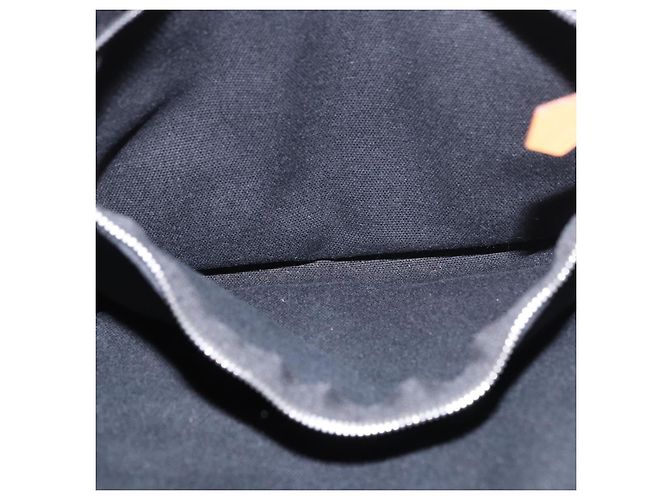 Hermès Borsa HERMES Fourre Tout PM in cotone Nero Argento Auth 187747A - vista 20