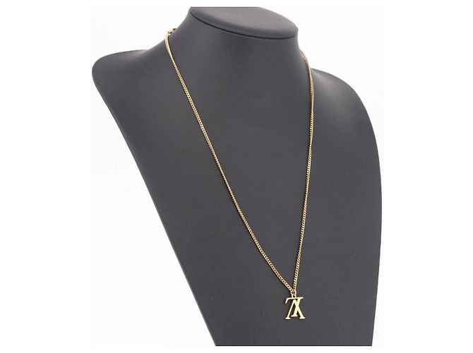 Collana LOUIS VUITTON LV Upside Down in metallo Gold M62682 LV Auth 185785M - vista 16