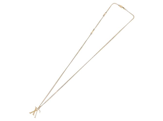 Collana LOUIS VUITTON LV Upside Down in metallo Gold M62682 LV Auth 185785M - vista 9