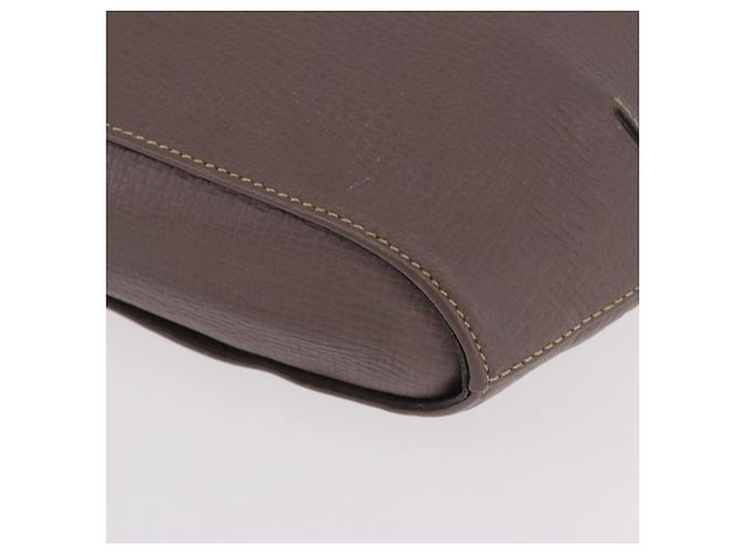 Bolso de hombro LOEWE de cuero morado gris Auth 186309 Morado oscuro - vista 14