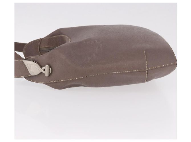Bolso de hombro LOEWE de cuero morado gris Auth 186309 Morado oscuro - vista 4